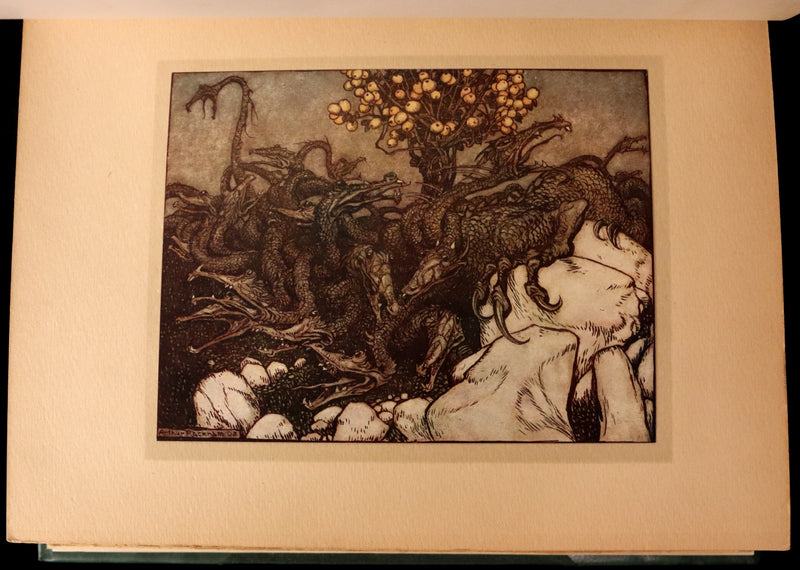 1913 Rare First Edition - Arthur RACKHAM's Book of Pictures - Magic, Elves, Goblins, Dragons, Frog Prince, Santa Claus, Sea Serpent, etc.