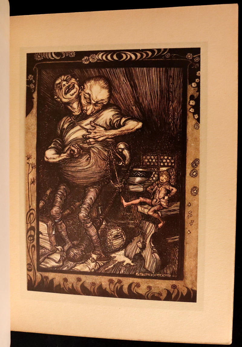 1913 Rare First Edition - Arthur RACKHAM's Book of Pictures - Magic, Elves, Goblins, Dragons, Frog Prince, Santa Claus, Sea Serpent, etc.