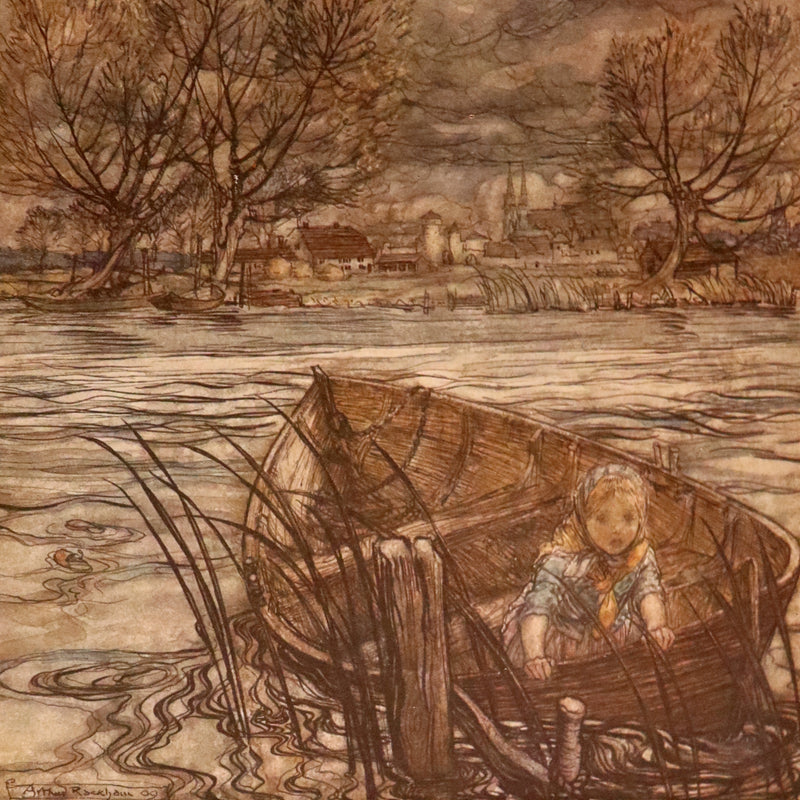 1913 Rare First Edition - Arthur RACKHAM's Book of Pictures - Magic, Elves, Goblins, Dragons, Frog Prince, Santa Claus, Sea Serpent, etc.