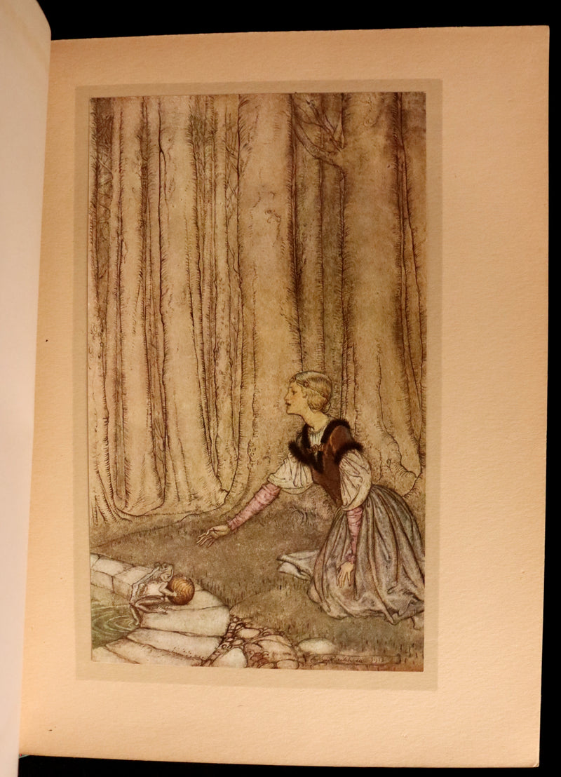 1913 Rare First Edition - Arthur RACKHAM's Book of Pictures - Magic, Elves, Goblins, Dragons, Frog Prince, Santa Claus, Sea Serpent, etc.