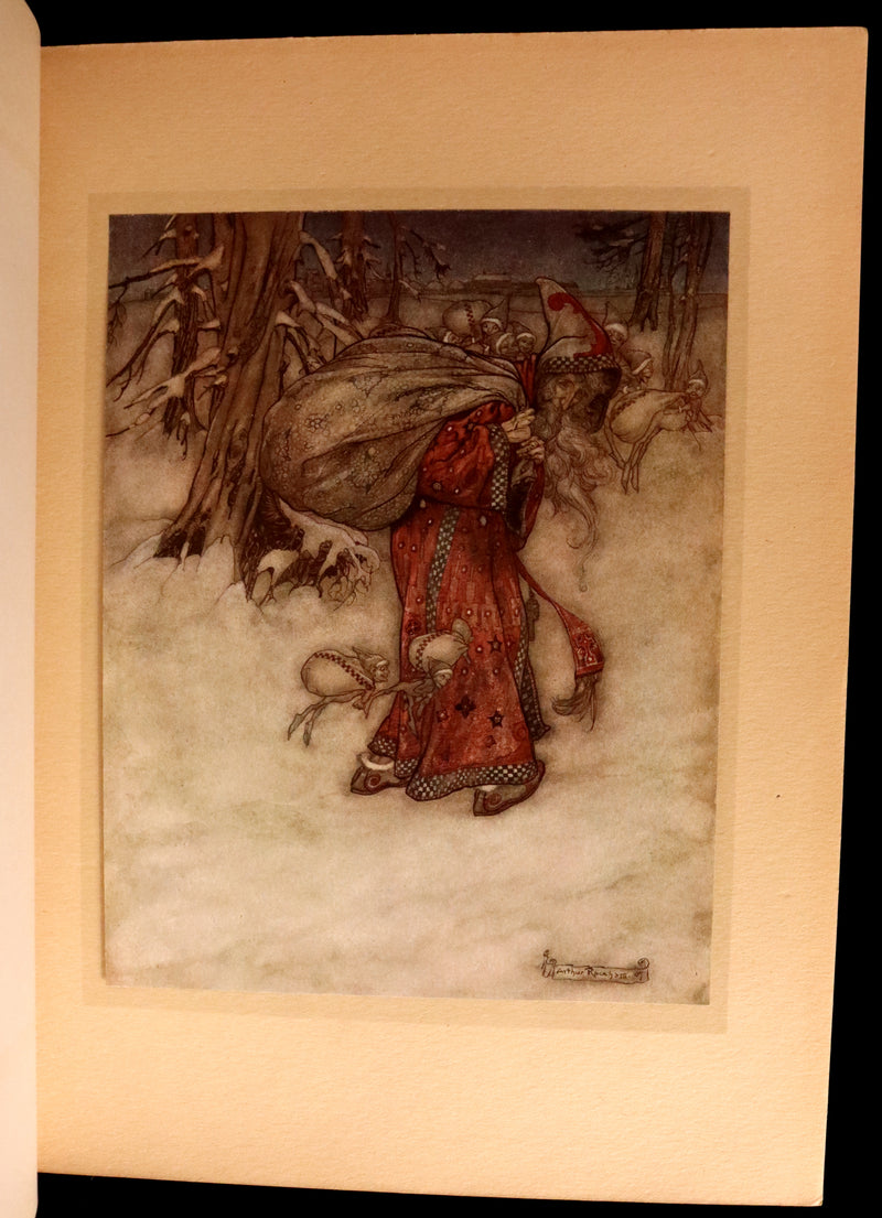 1913 Rare First Edition - Arthur RACKHAM's Book of Pictures - Magic, Elves, Goblins, Dragons, Frog Prince, Santa Claus, Sea Serpent, etc.