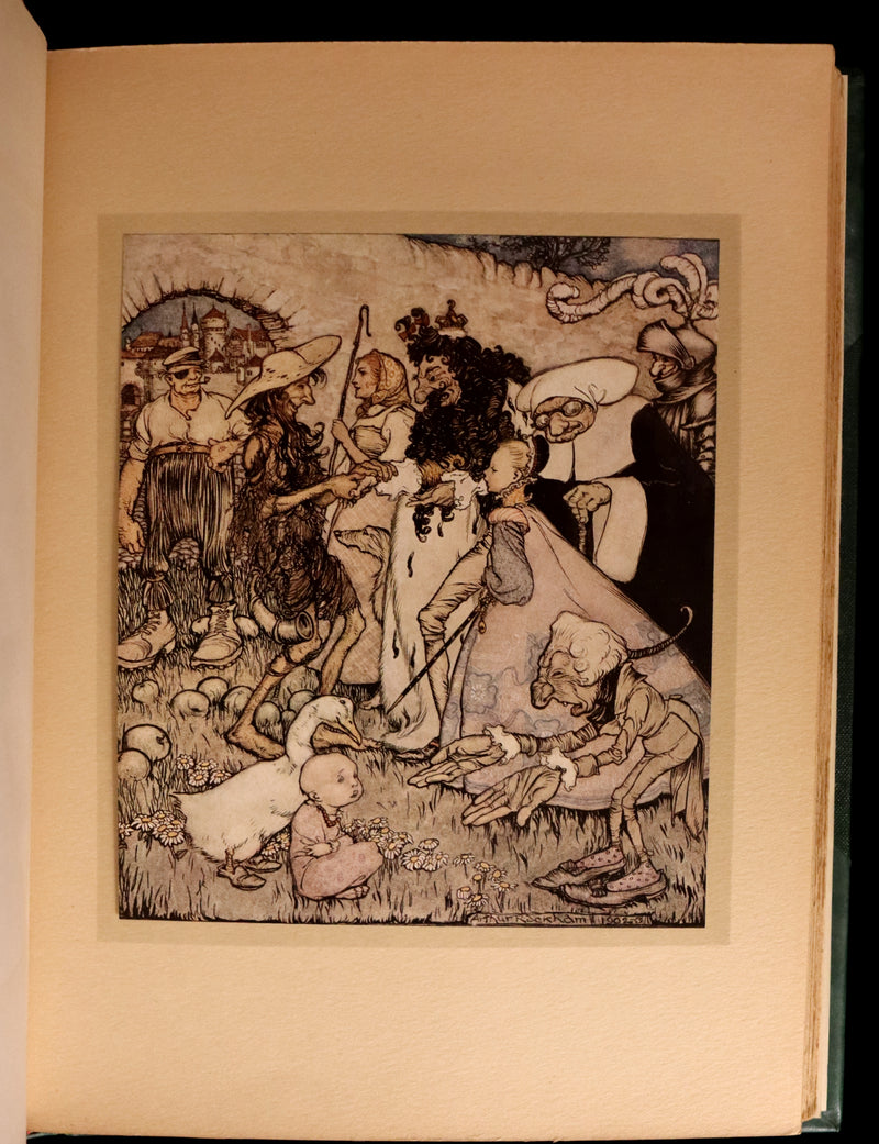 1913 Rare First Edition - Arthur RACKHAM's Book of Pictures - Magic, Elves, Goblins, Dragons, Frog Prince, Santa Claus, Sea Serpent, etc.