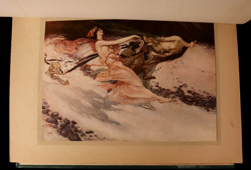 1913 Rare First Edition - Arthur RACKHAM's Book of Pictures - Magic, Elves, Goblins, Dragons, Frog Prince, Santa Claus, Sea Serpent, etc.