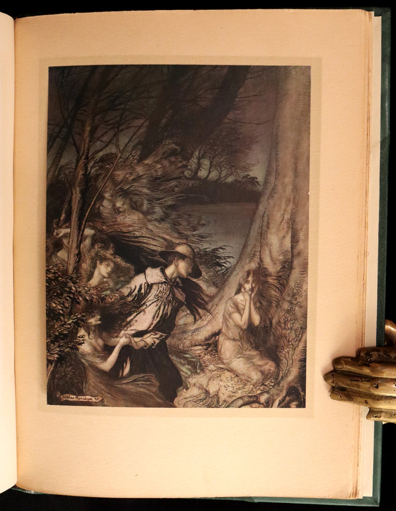 1913 Rare First Edition - Arthur RACKHAM's Book of Pictures - Magic, Elves, Goblins, Dragons, Frog Prince, Santa Claus, Sea Serpent, etc.