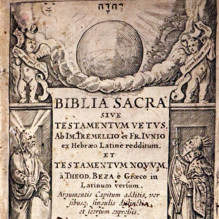 1669 Rare Latin Bible - Biblia Sacra, Sive Testamentum Vetus et Testamentum Novum. Old & New Testament.