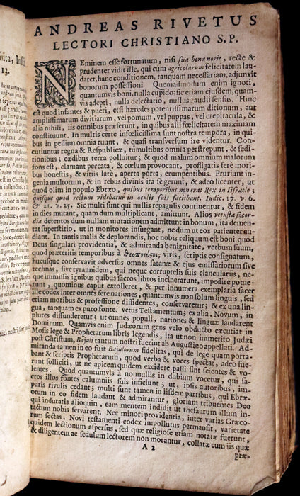 1669 Rare Latin Bible - Biblia Sacra, Sive Testamentum Vetus et Testamentum Novum. Old & New Testament.