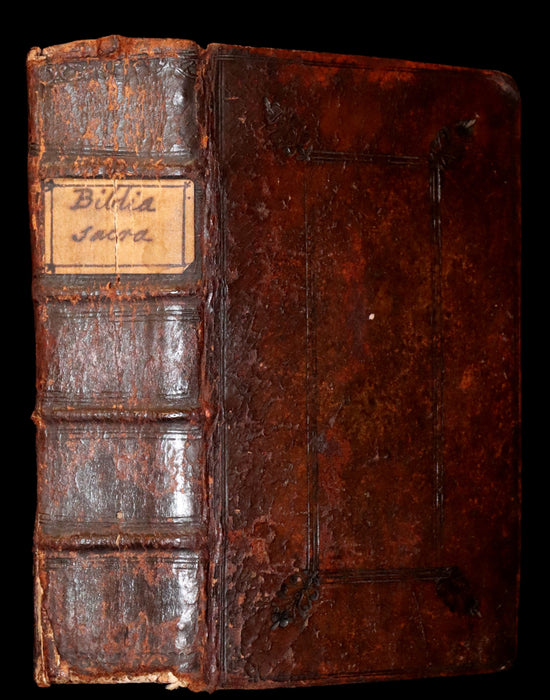 1669 Rare Latin Bible - Biblia Sacra, Sive Testamentum Vetus et Testamentum Novum. Old & New Testament.