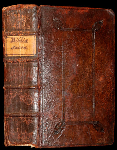 1669 Rare Latin Bible - Biblia Sacra, Sive Testamentum Vetus et Testamentum Novum. Old & New Testament.