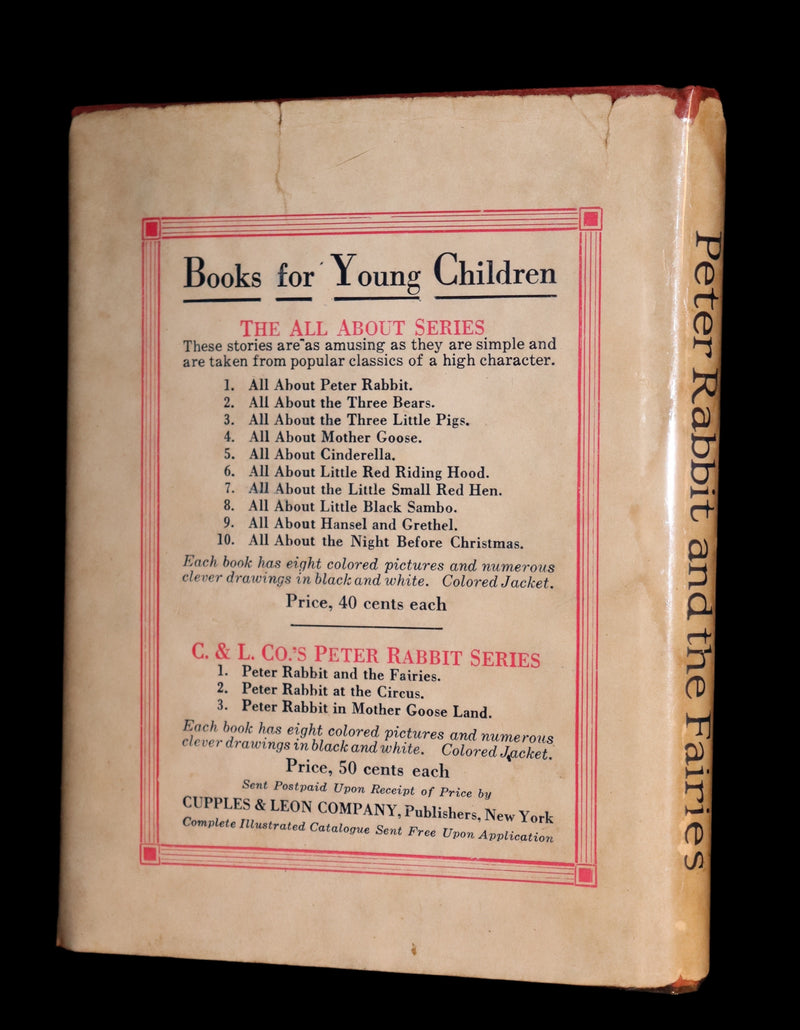 1921 Rare First Edition - PETER RABBIT AND THE FAIRIES by Alma & Richard Hudson.
