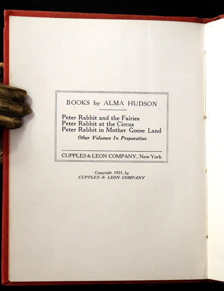 1921 Rare First Edition - PETER RABBIT AND THE FAIRIES by Alma & Richard Hudson.