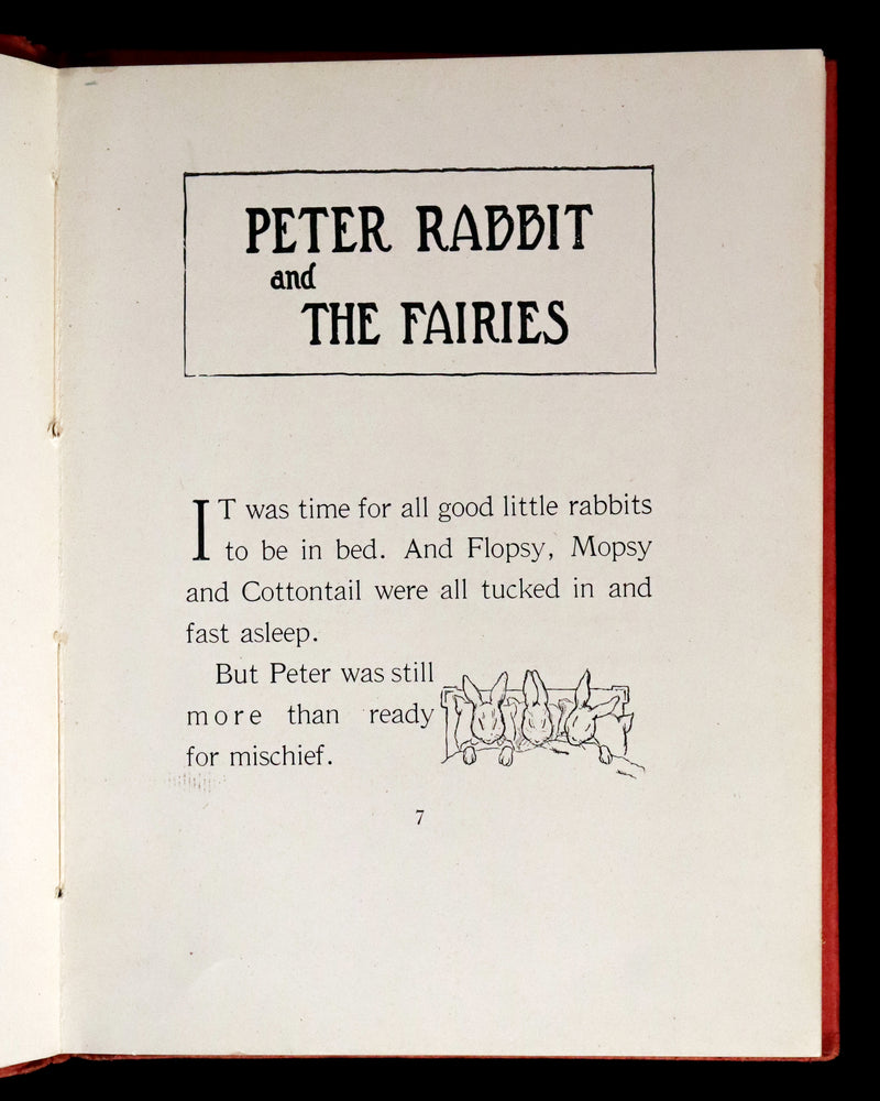 1921 Rare First Edition - PETER RABBIT AND THE FAIRIES by Alma & Richard Hudson.
