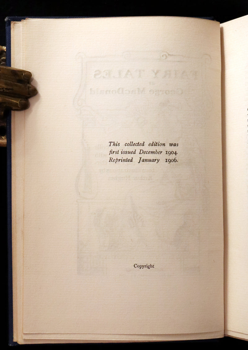 1906 Scarce Book - THE FAIRY TALES by George Macdonald illustrated by Arthur Hughes.