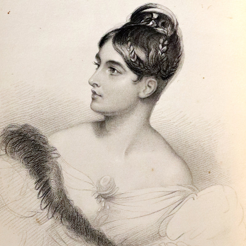 1854 Rare Book bound by Weemys - The Female Poets of Great Britain.