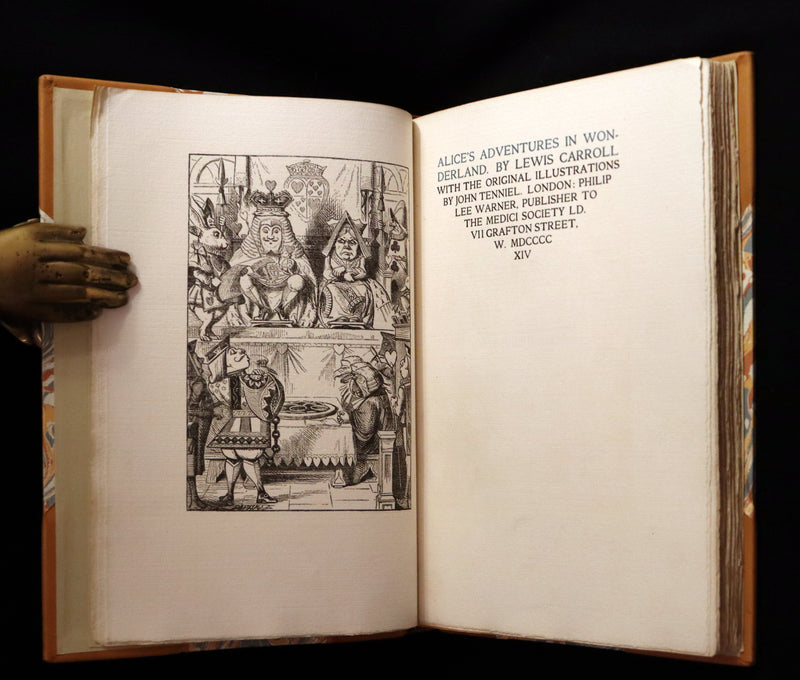 1914 Rare Limited 1st Riccardi Press Edition - Alice's Adventures in Wonderland by Lewis Carroll illustrated by John Tenniel. #795/1000.