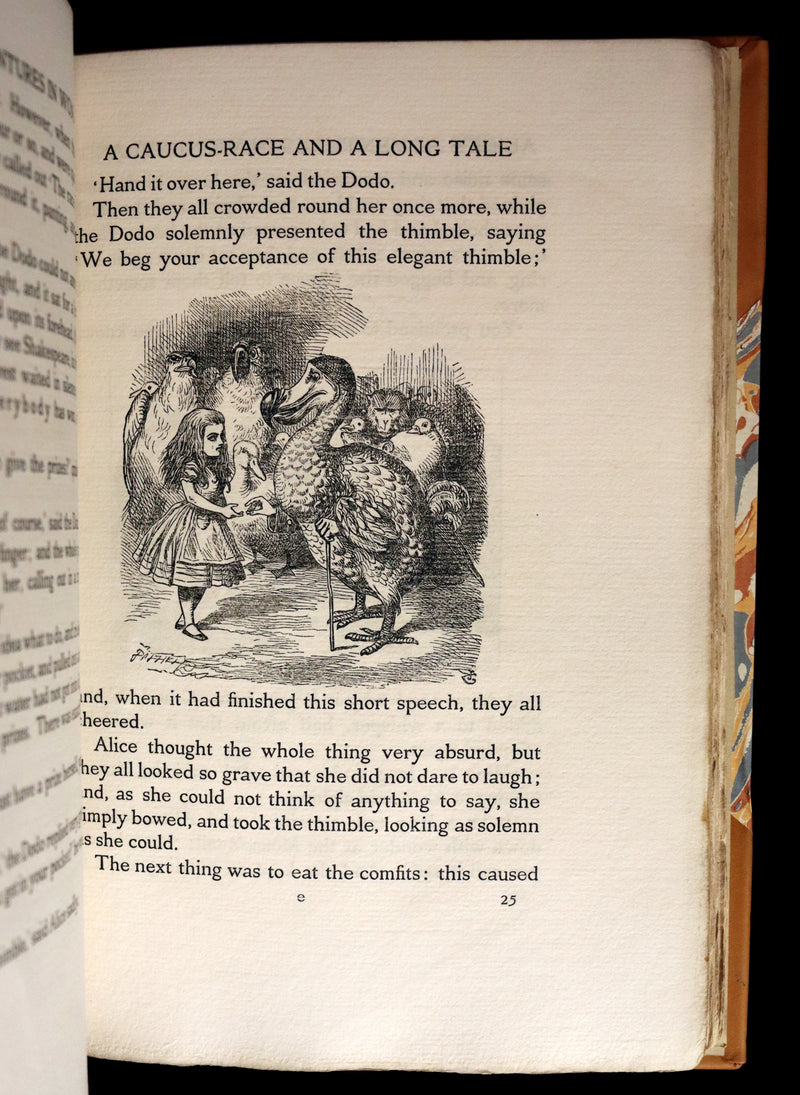 1914 Rare Limited 1st Riccardi Press Edition - Alice's Adventures in Wonderland by Lewis Carroll illustrated by John Tenniel. #795/1000.