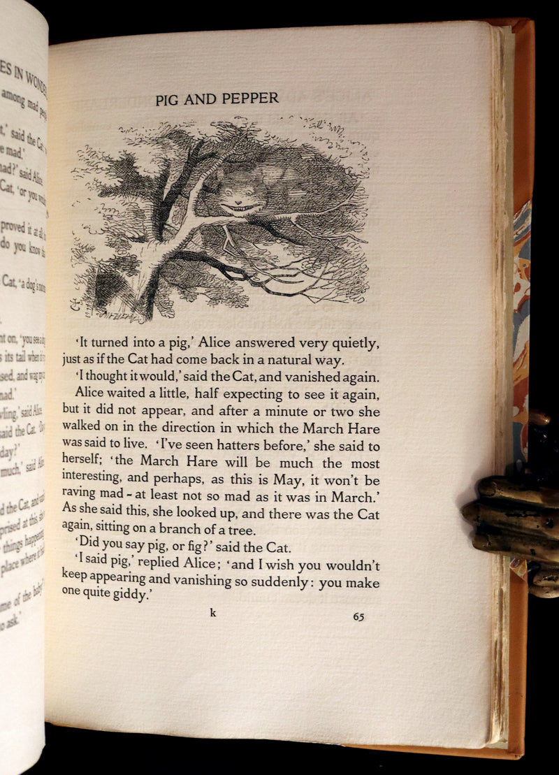 1914 Rare Limited 1st Riccardi Press Edition - Alice's Adventures in Wonderland by Lewis Carroll illustrated by John Tenniel. #795/1000.