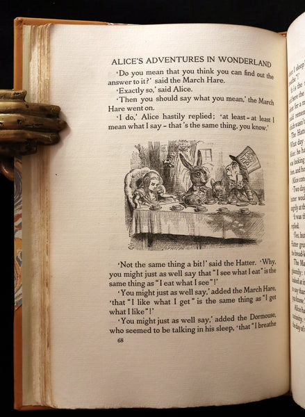 1914 Rare Limited 1st Riccardi Press Edition - Alice's Adventures in Wonderland by Lewis Carroll illustrated by John Tenniel. #795/1000.
