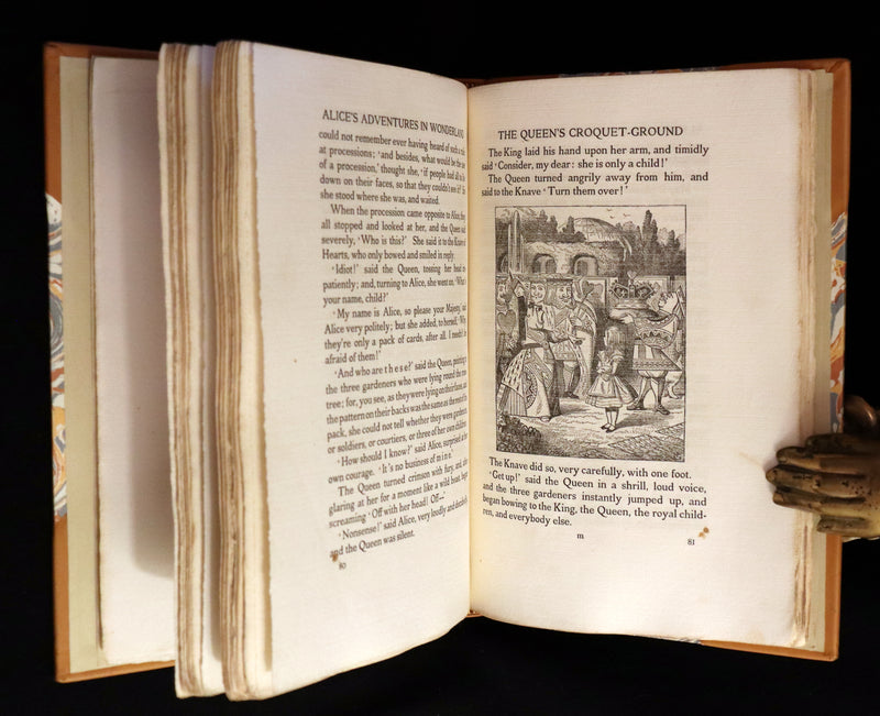 1914 Rare Limited 1st Riccardi Press Edition - Alice's Adventures in Wonderland by Lewis Carroll illustrated by John Tenniel. #795/1000.