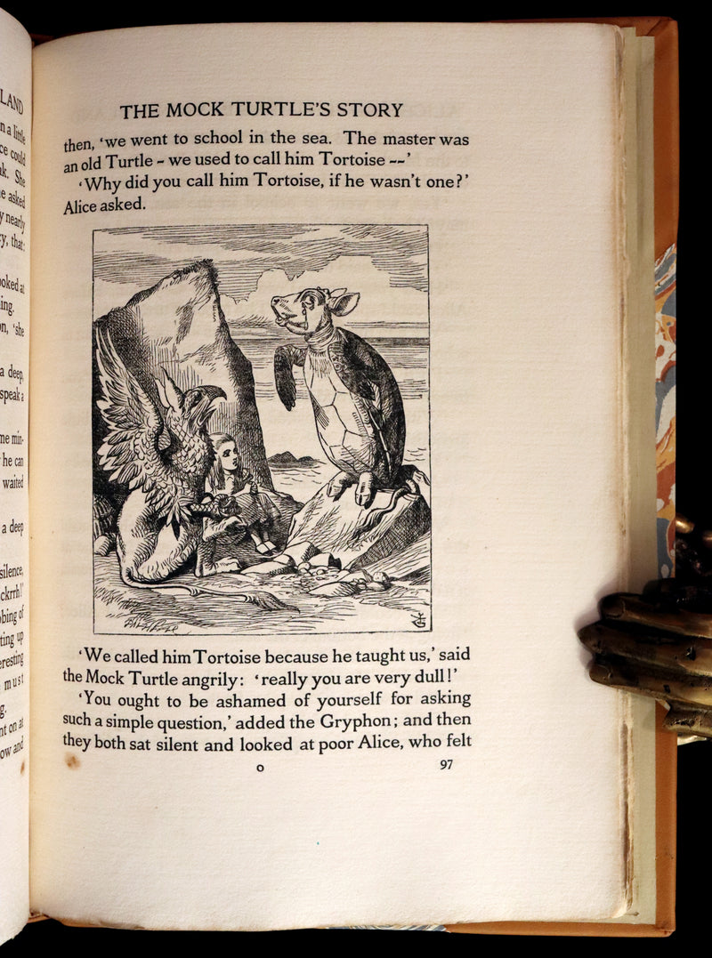 1914 Rare Limited 1st Riccardi Press Edition - Alice's Adventures in Wonderland by Lewis Carroll illustrated by John Tenniel. #795/1000.
