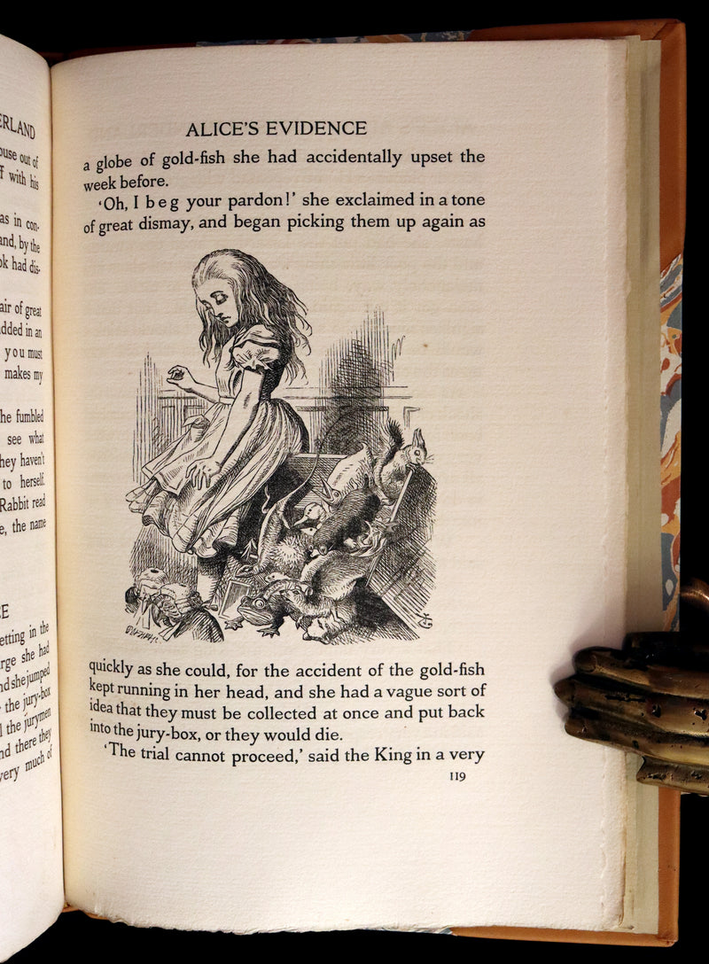 1914 Rare Limited 1st Riccardi Press Edition - Alice's Adventures in Wonderland by Lewis Carroll illustrated by John Tenniel. #795/1000.