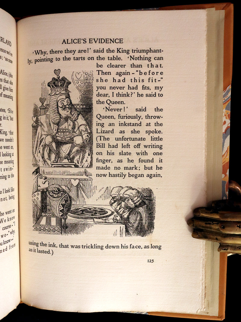 1914 Rare Limited 1st Riccardi Press Edition - Alice's Adventures in Wonderland by Lewis Carroll illustrated by John Tenniel. #795/1000.