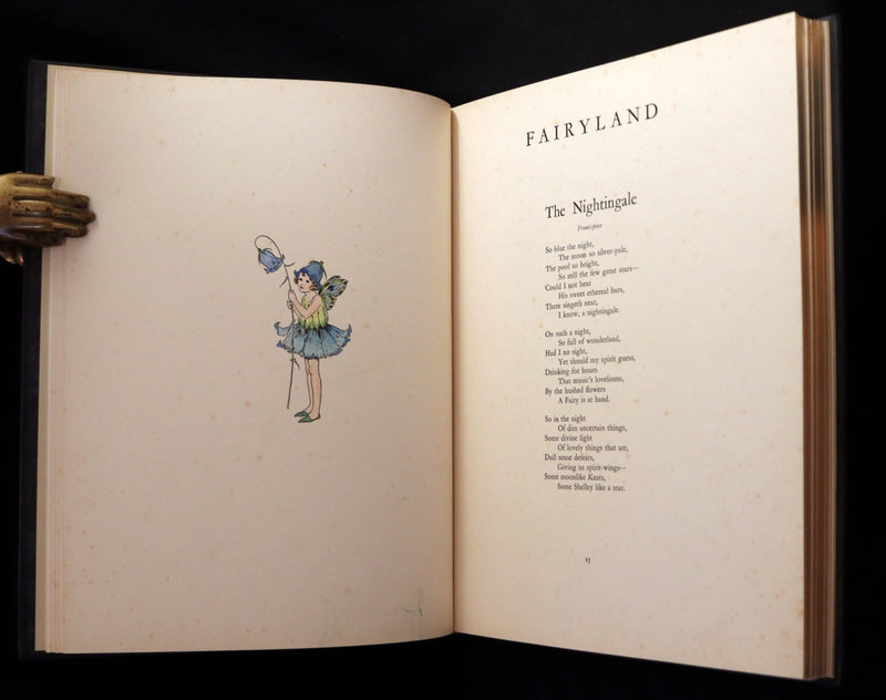 1931 Rare First UK Edition in a beautiful binding ~ FAIRYLAND by Ida Rentoul Outhwaite color illustrated.