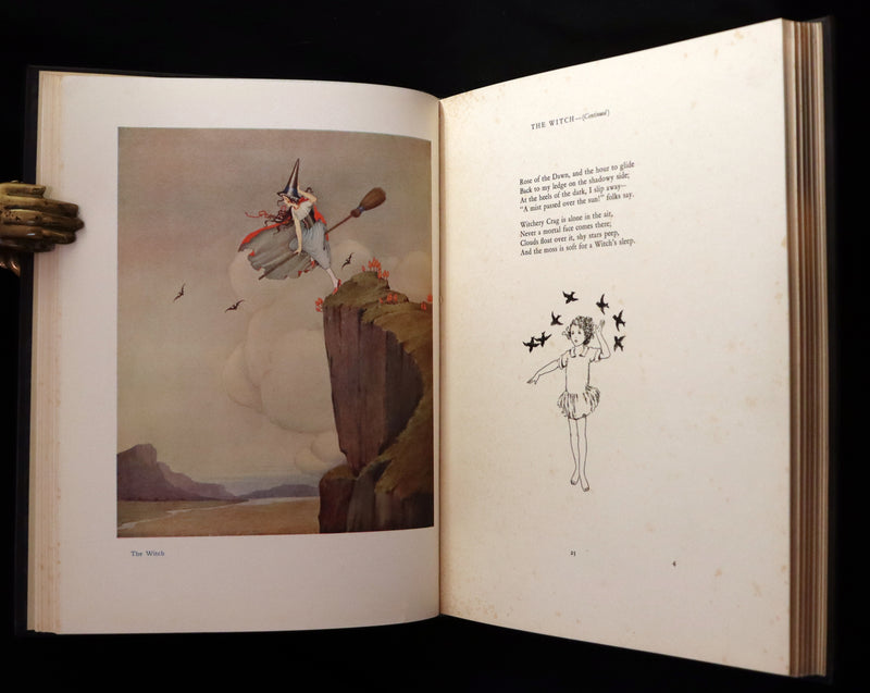 1931 Rare First UK Edition in a beautiful binding ~ FAIRYLAND by Ida Rentoul Outhwaite color illustrated.