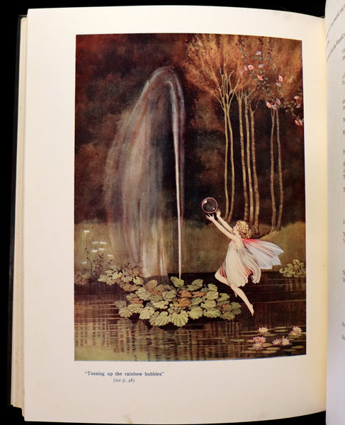 1931 Rare First UK Edition in a beautiful binding ~ FAIRYLAND by Ida Rentoul Outhwaite color illustrated.