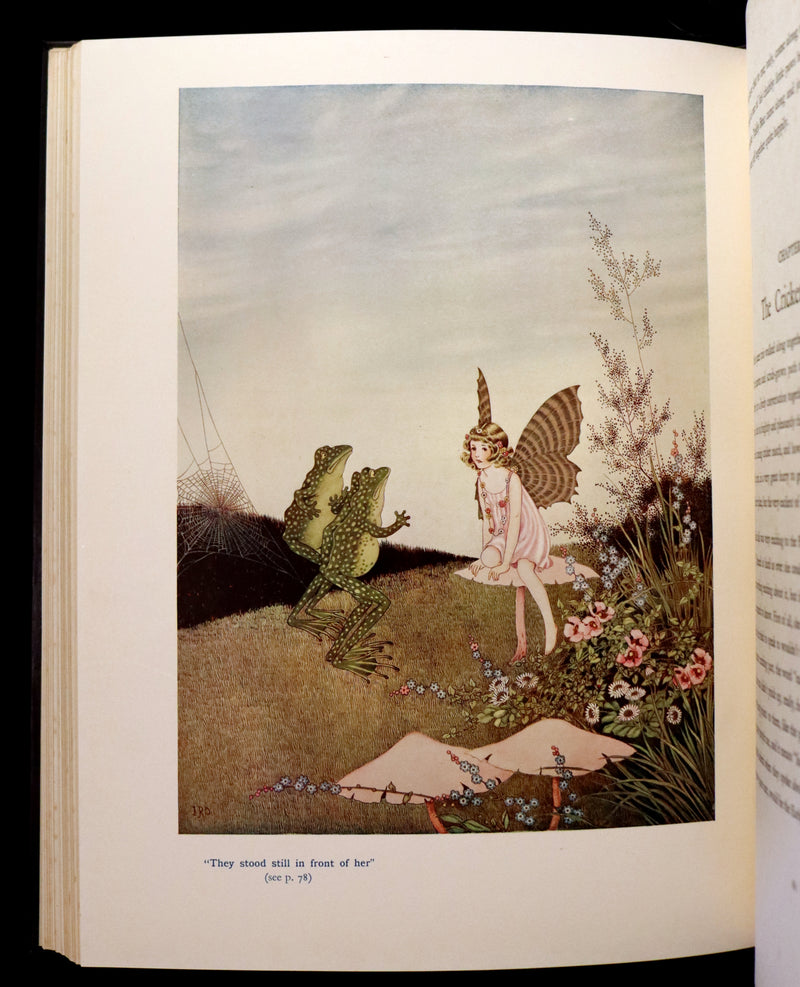 1931 Rare First UK Edition in a beautiful binding ~ FAIRYLAND by Ida Rentoul Outhwaite color illustrated.