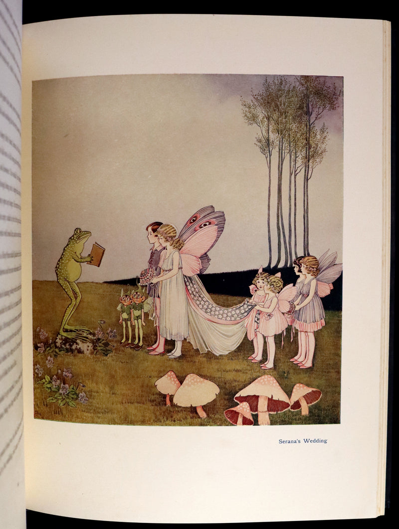 1931 Rare First UK Edition in a beautiful binding ~ FAIRYLAND by Ida Rentoul Outhwaite color illustrated.