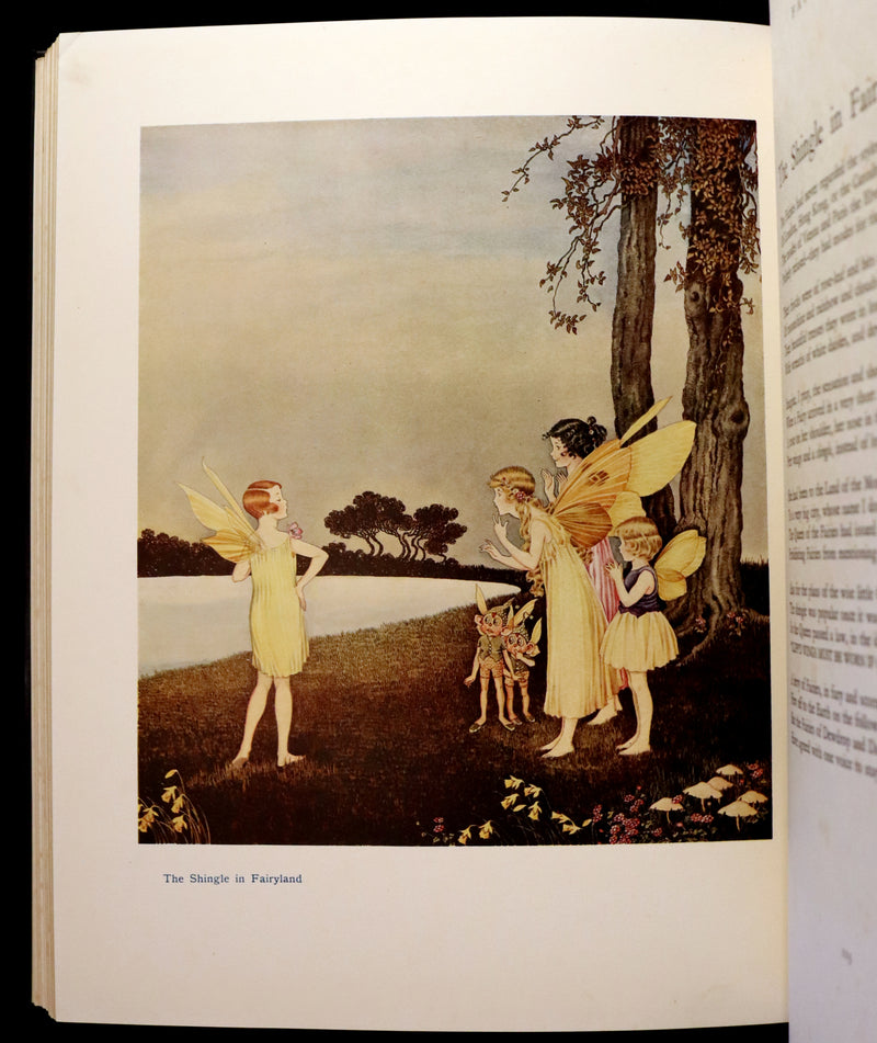 1931 Rare First UK Edition in a beautiful binding ~ FAIRYLAND by Ida Rentoul Outhwaite color illustrated.