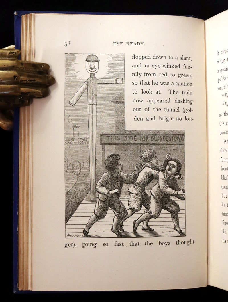 1877 Scarce Book - Our Trip to Blunderland Or, Grand Excursion to Blundertown and Back illustrated by Charles Doyle.