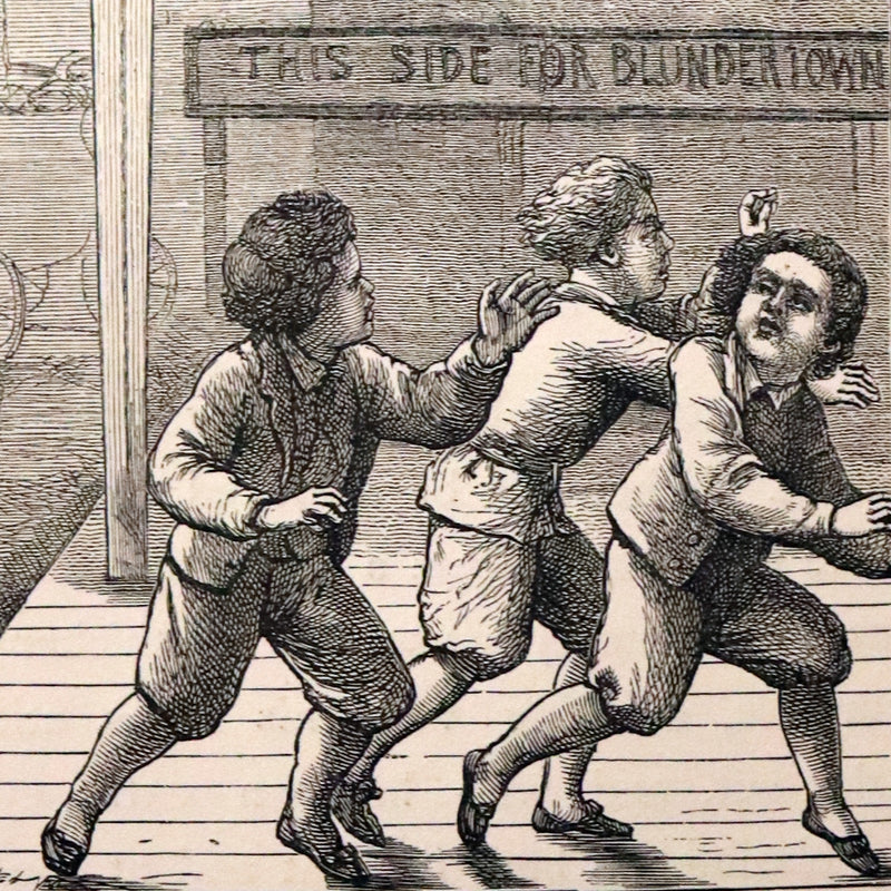 1877 Scarce Book - Our Trip to Blunderland Or, Grand Excursion to Blundertown and Back illustrated by Charles Doyle.
