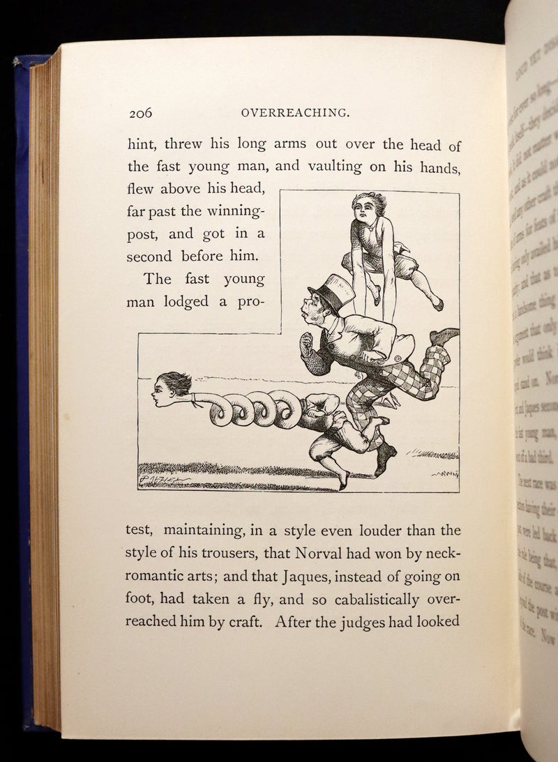 1877 Scarce Book - Our Trip to Blunderland Or, Grand Excursion to Blundertown and Back illustrated by Charles Doyle.
