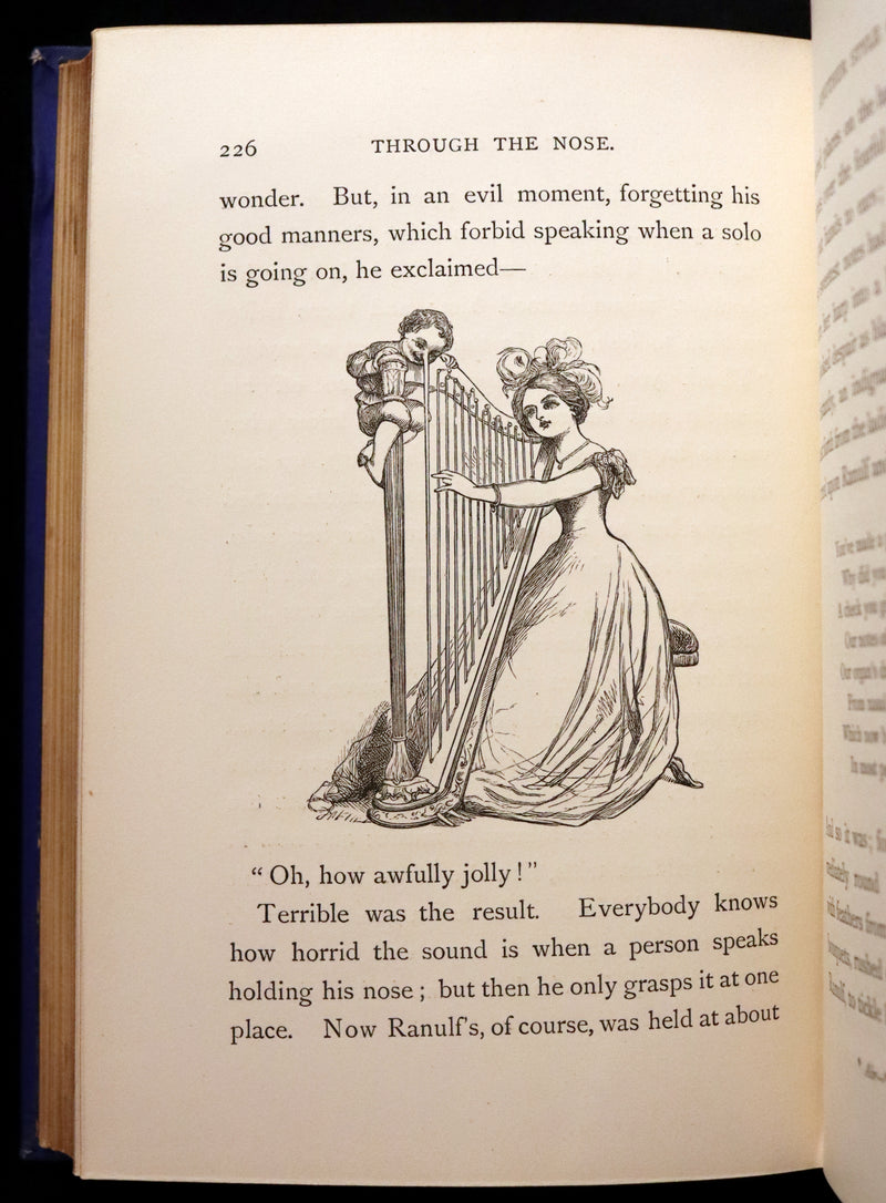 1877 Scarce Book - Our Trip to Blunderland Or, Grand Excursion to Blundertown and Back illustrated by Charles Doyle.