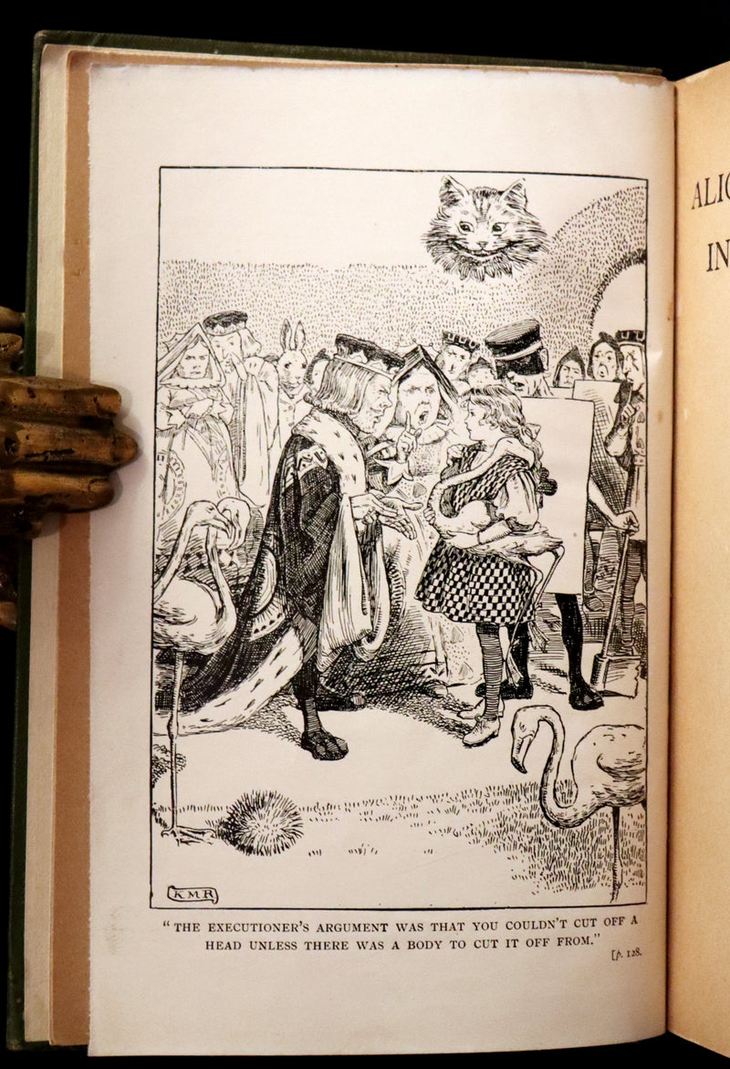 1908 Scarce Book - Alice's Adventures in Wonderland, 1st Edition Illustrated by K. M. Roberts.
