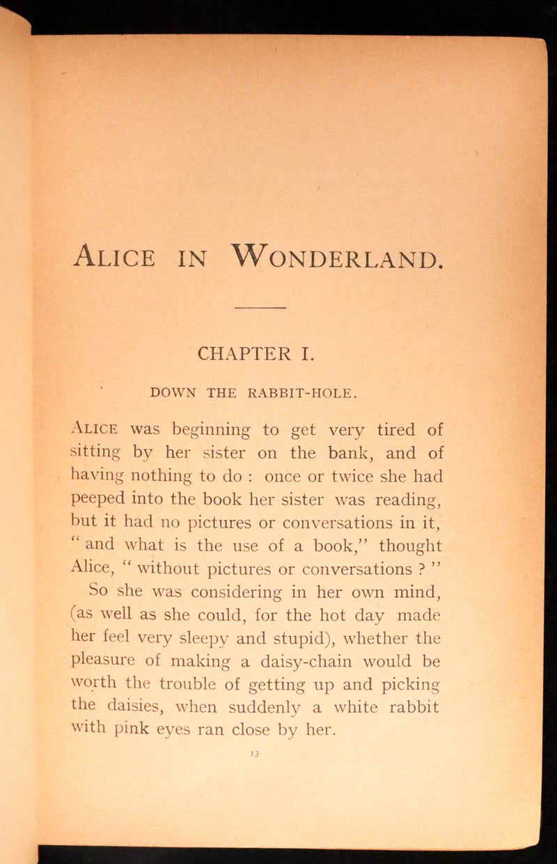 1908 Scarce Book - Alice's Adventures in Wonderland, 1st Edition Illustrated by K. M. Roberts.