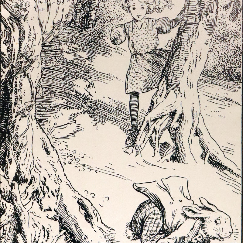 1908 Scarce Book - Alice's Adventures in Wonderland, 1st Edition Illustrated by K. M. Roberts.