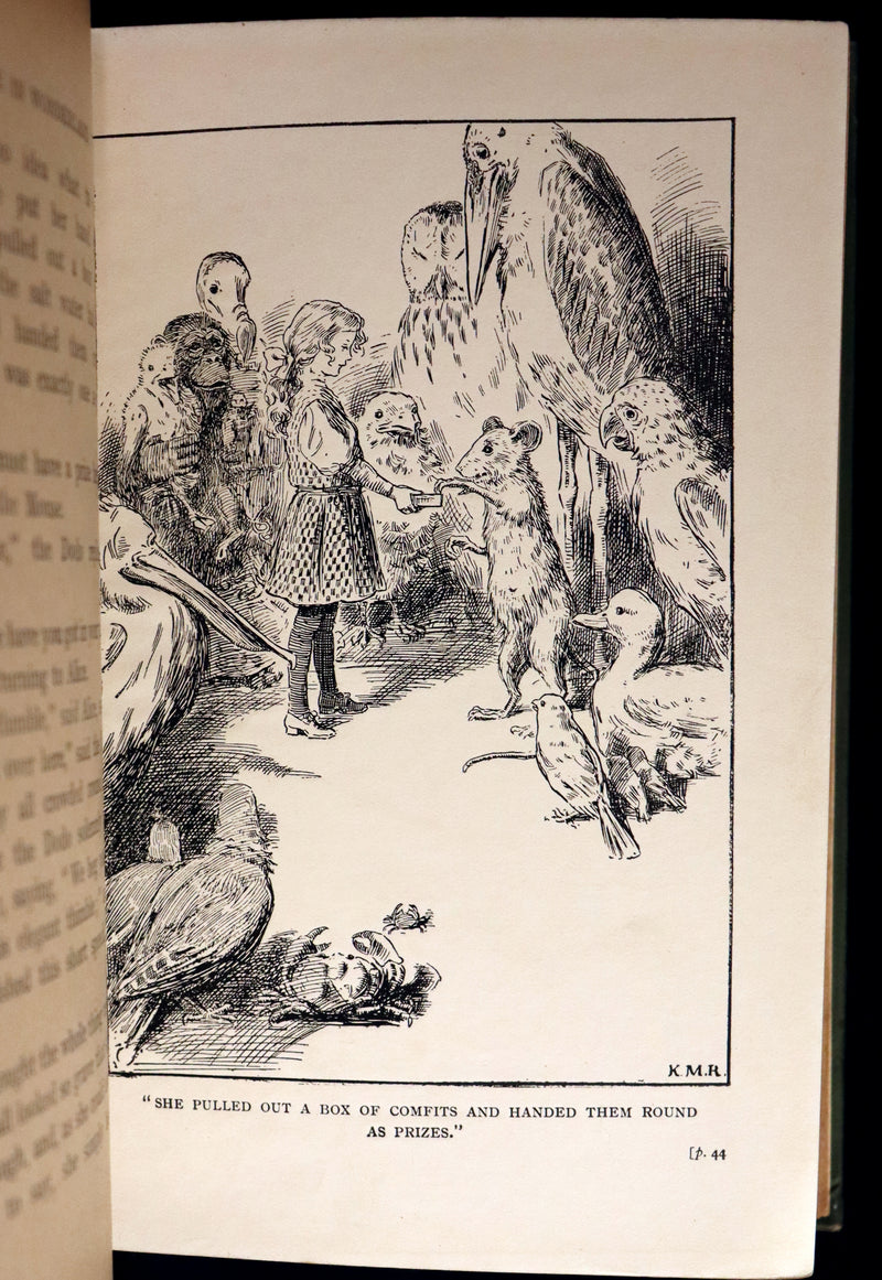 1908 Scarce Book - Alice's Adventures in Wonderland, 1st Edition Illustrated by K. M. Roberts.