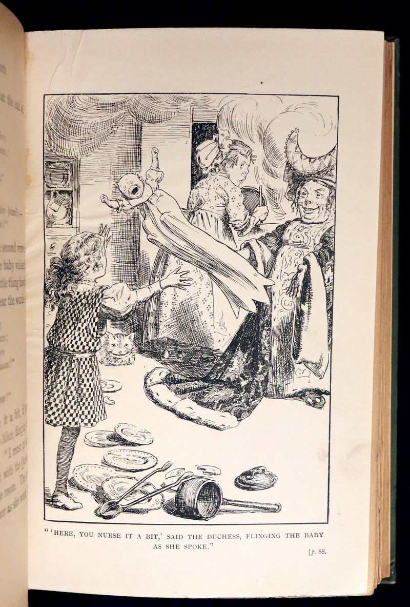 1908 Scarce Book - Alice's Adventures in Wonderland, 1st Edition Illustrated by K. M. Roberts.