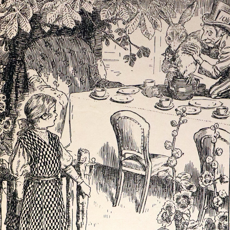 1908 Scarce Book - Alice's Adventures in Wonderland, 1st Edition Illustrated by K. M. Roberts.