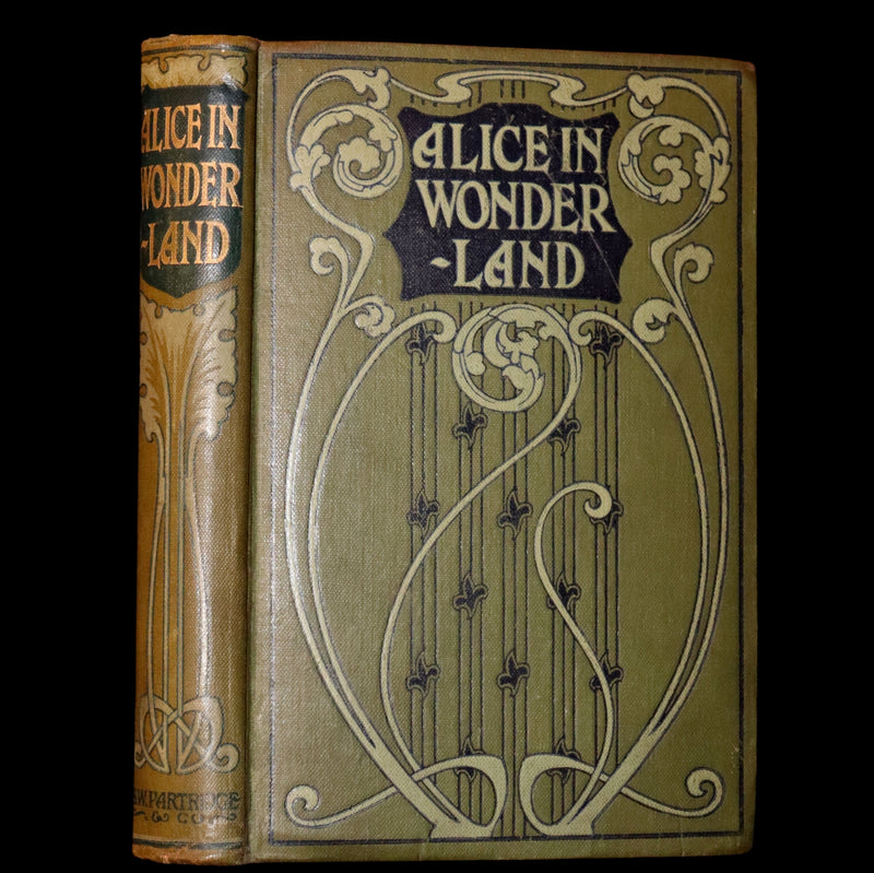 1908 Scarce Book - Alice's Adventures in Wonderland, 1st Edition Illustrated by K. M. Roberts.