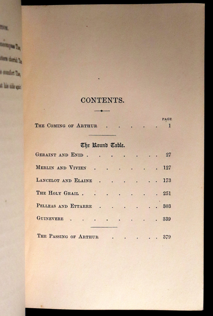 1869 Rare Book on Legend of King Arthur - IDYLLS OF THE KING by Alfred ...