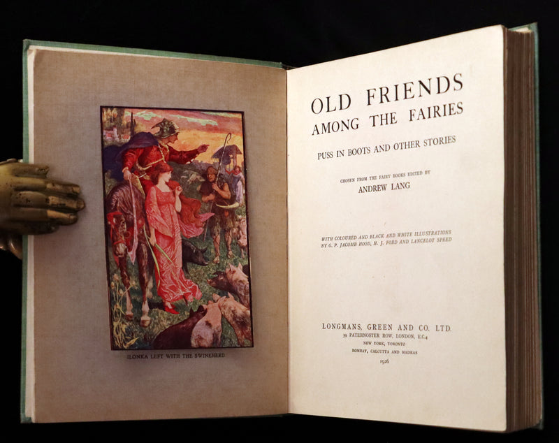 1926 Rare First Edition - OLD FRIENDS AMONG THE FAIRIES by Andrew Lang. Illustrated.