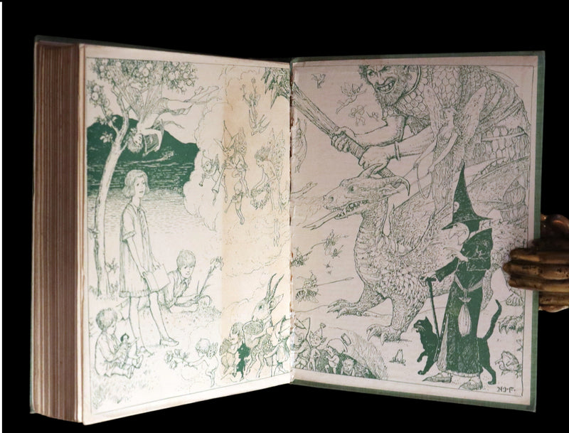 1926 Rare First Edition - OLD FRIENDS AMONG THE FAIRIES by Andrew Lang. Illustrated.