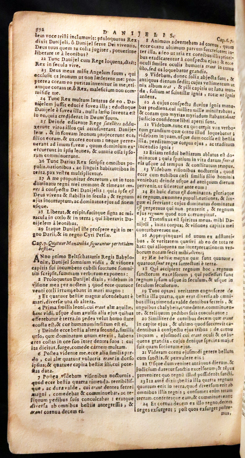 1648 Rare Latin Vellum Bible - Biblia Sacra, Sive Testamentum Vetus et Testamentum Novum. Old & New Testament.