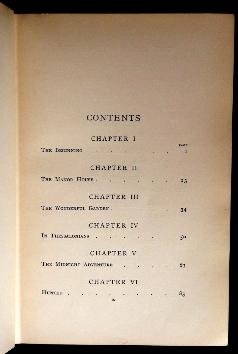 1911 Rare 1stED - THE WONDERFUL GARDEN, Magic Spells from Language of Flowers' Book by Edith Nesbit.