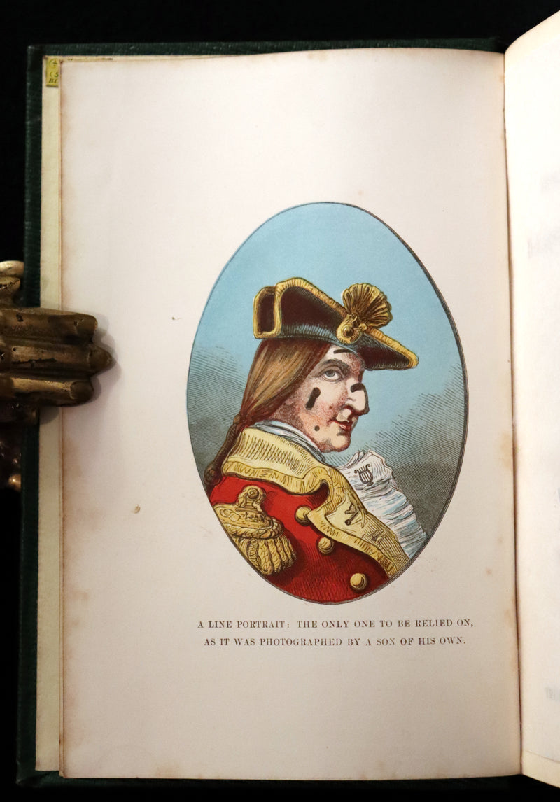1859 Beautiful First Edition - Baron MUNCHAUSEN's Adventures color Illustrated by Crowquill.