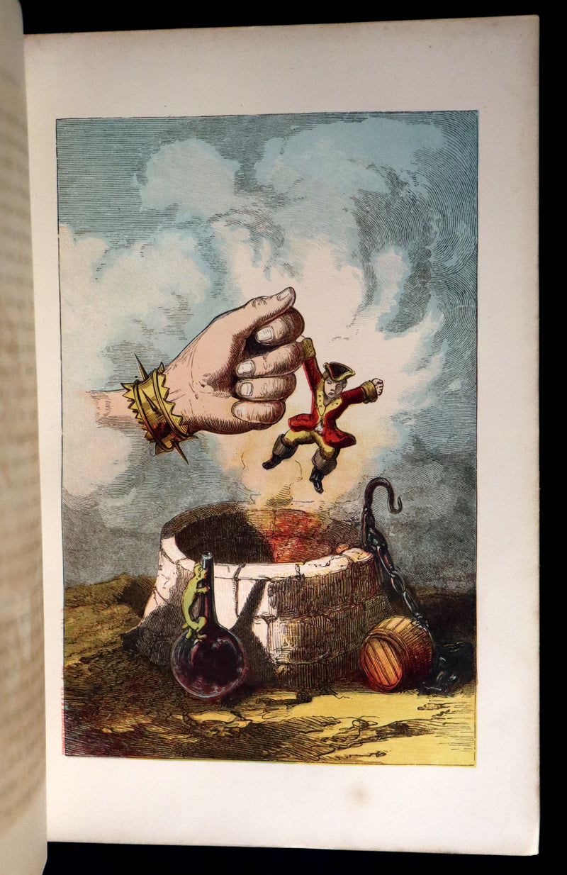 1859 Beautiful First Edition - Baron MUNCHAUSEN's Adventures color Illustrated by Crowquill.