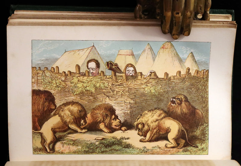 1859 Beautiful First Edition - Baron MUNCHAUSEN's Adventures color Illustrated by Crowquill.